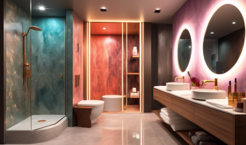 A cozy, modern bathroom transformation featuring a luxurious walk-in shower renovation by local experts, with soft lighting and plush towels on a heated rack.