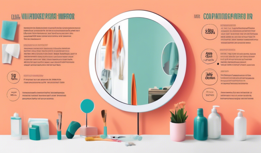An infographic illustrating the various costs and steps involved in replacing a mirror in Ontario, featuring detailed price comparisons, expert tips, and a list of retailers.